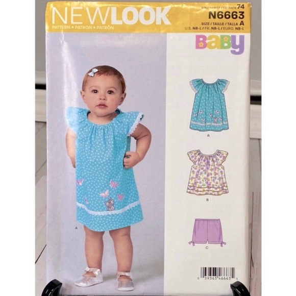 ⭐️5 for $25⭐️ New Look N6663 Baby Sewing Patterns UNCUT - Picture 1 of 2